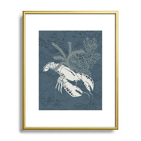 DESIGN dannick Lobster II Metal Framed Art Print