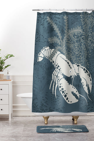 DESIGN d´annick Lobster II Shower Curtain And Mat