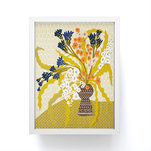 DESIGN d´annick Matisse Flower Vase modern Ill Framed Mini Art Print