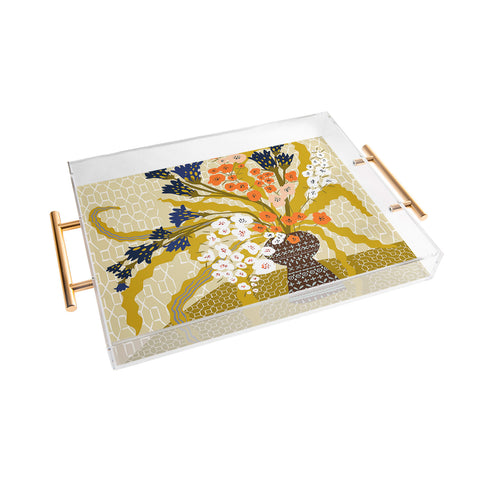 DESIGN dannick Matisse Flower Vase modern Ill Acrylic Tray