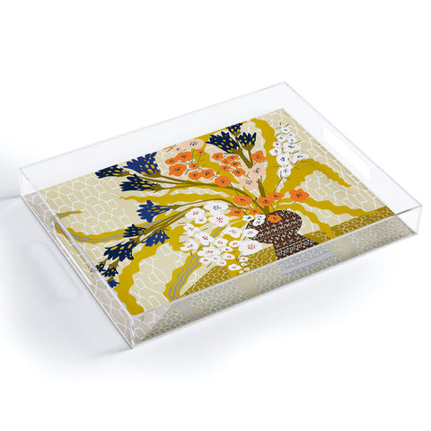 DESIGN d´annick Matisse Flower Vase modern Ill Acrylic Tray