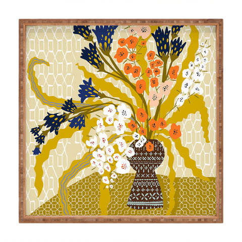 DESIGN d´annick Matisse Flower Vase modern Ill Square Tray