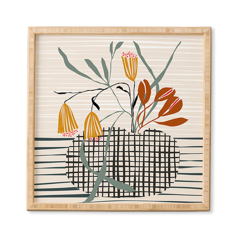 DESIGN d´annick midcentury plant pot Framed Wall Art