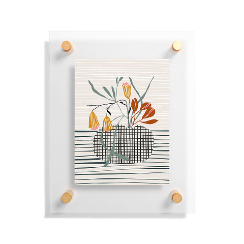 DESIGN d´annick midcentury plant pot Floating Acrylic Print