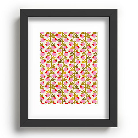 DESIGN dannick Minimal nordic flower pink Recessed Framing Rectangle