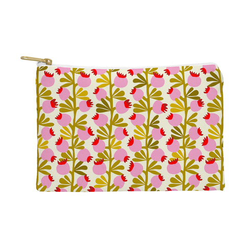 DESIGN dannick Minimal nordic flower pink Pouch