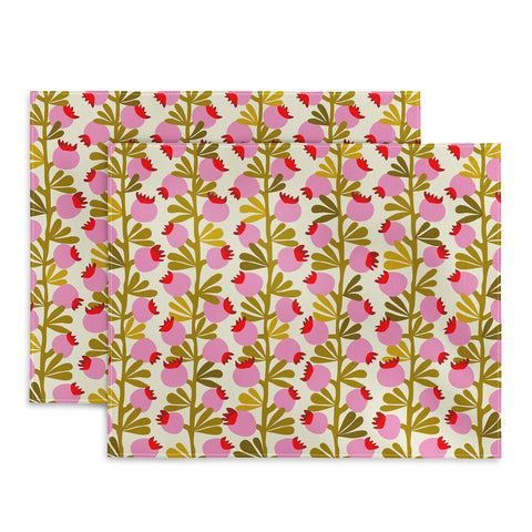 DESIGN dannick Minimal nordic flower pink Placemat