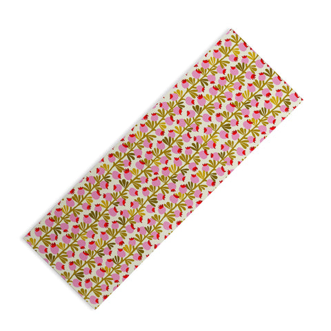 DESIGN dannick Minimal nordic flower pink Yoga Mat