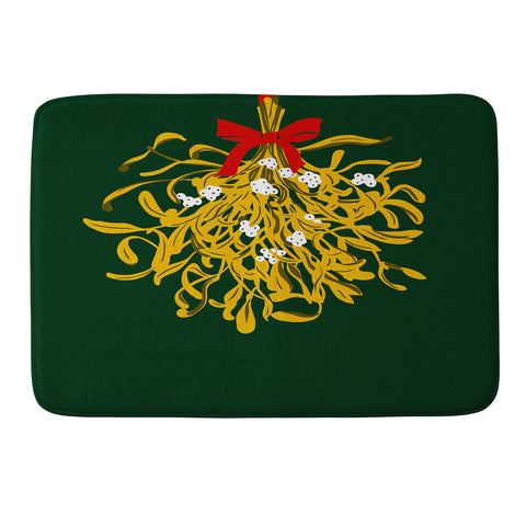 DESIGN dannick Mistletoe for Christmas Memory Foam Bath Mat