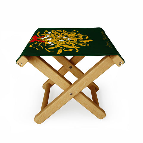 DESIGN dannick Mistletoe for Christmas Folding Stool