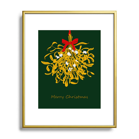 DESIGN dannick Mistletoe for Christmas Metal Framed Art Print