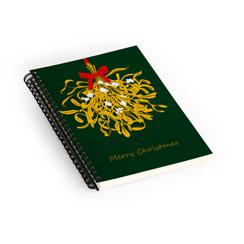 DESIGN dannick Mistletoe for Christmas Spiral Notebook