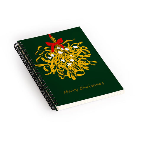 DESIGN d´annick Mistletoe for Christmas Spiral Notebook