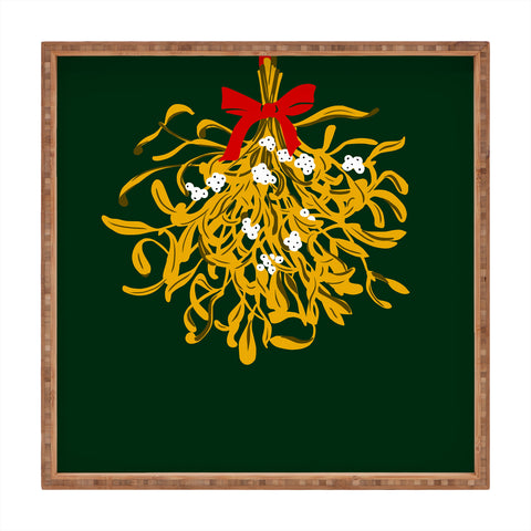 DESIGN dannick Mistletoe for Christmas Square Tray