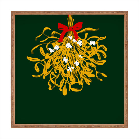 DESIGN d´annick Mistletoe for Christmas Square Tray