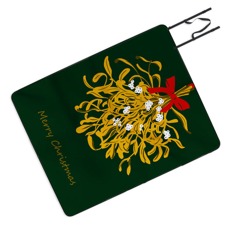 DESIGN dannick Mistletoe for Christmas Picnic Blanket