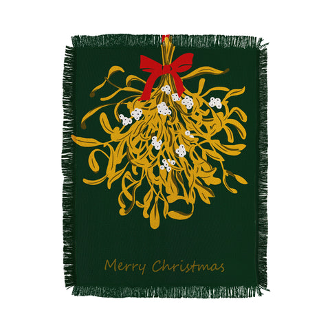 DESIGN d´annick Mistletoe for Christmas Throw Blanket
