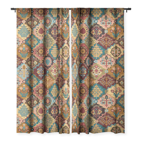 DESIGN dannick Oriental granny squares Sheer Non Repeat