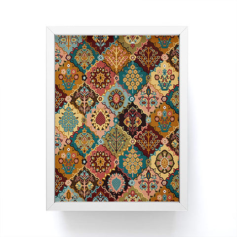 DESIGN dannick Oriental granny squares Framed Mini Art Print