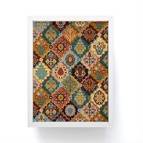 DESIGN d´annick Oriental granny squares Framed Mini Art Print