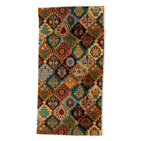 DESIGN dannick Oriental granny squares Beach Towel