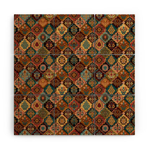 DESIGN d´annick Oriental granny squares Wood Wall Mural