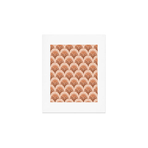 DESIGN d´annick Palm leaves arch pattern rust Art Print