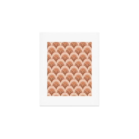 DESIGN dannick Palm leaves arch pattern rust Art Print