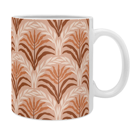 DESIGN dannick Palm leaves arch pattern rust Coffee Mug