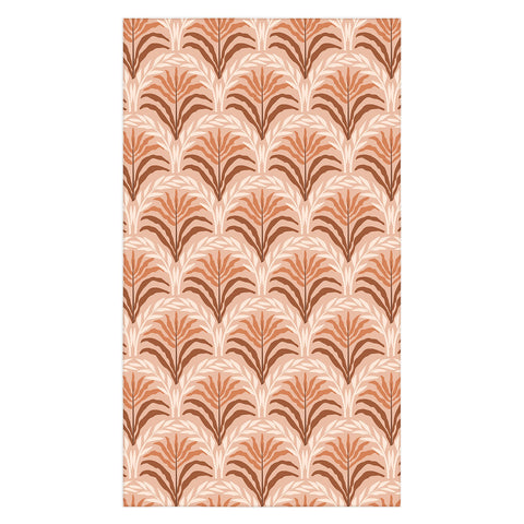 DESIGN dannick Palm leaves arch pattern rust Tablecloth