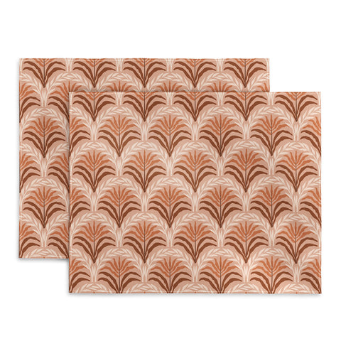 DESIGN d´annick Palm leaves arch pattern rust Placemat