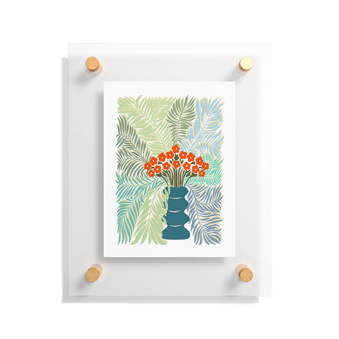 DESIGN d´annick Palm tree leaf Bouquet Floating Acrylic Print
