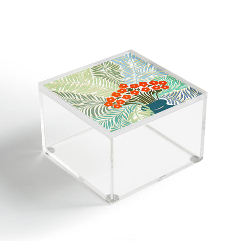 DESIGN dannick Palm tree leaf Bouquet Acrylic Box