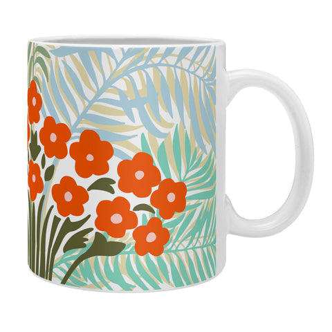 DESIGN dannick Palm tree leaf Bouquet Coffee Mug