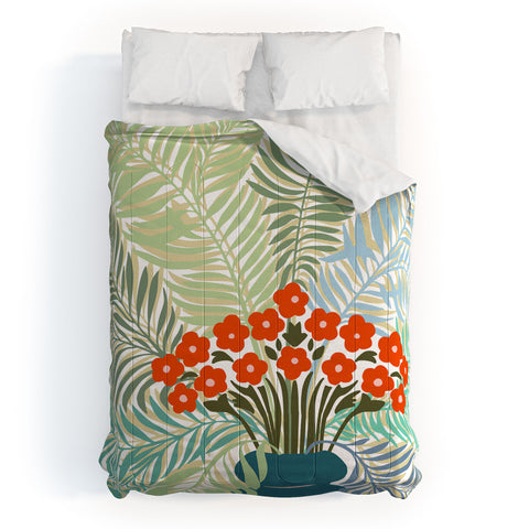 DESIGN d´annick Palm tree leaf Bouquet Comforter