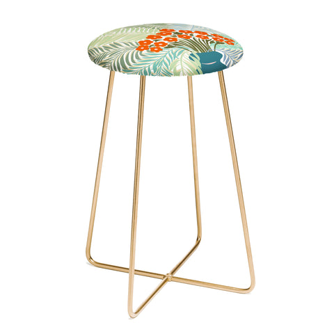 DESIGN dannick Palm tree leaf Bouquet Counter Stool