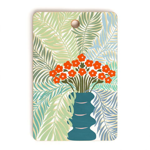DESIGN d´annick Palm tree leaf Bouquet Cutting Board Rectangle