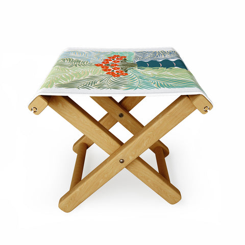 DESIGN dannick Palm tree leaf Bouquet Folding Stool