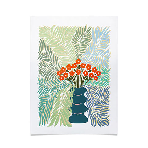 DESIGN dannick Palm tree leaf Bouquet Poster