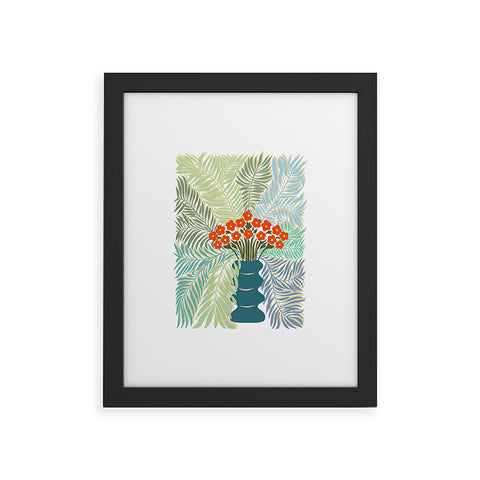 DESIGN dannick Palm tree leaf Bouquet Framed Art Print