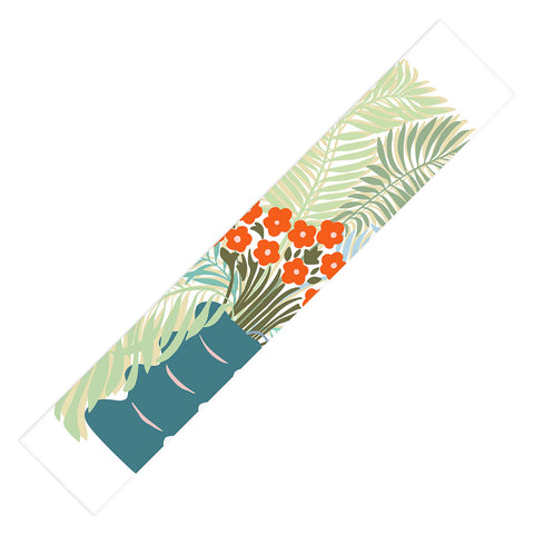 DESIGN dannick Palm tree leaf Bouquet Table Runner
