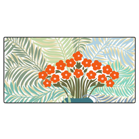 DESIGN dannick Palm tree leaf Bouquet Desk Mat