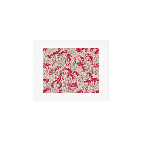 DESIGN d´annick Red Lobster Viva Magenta Art Print