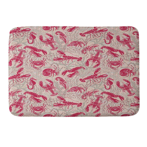 DESIGN d´annick Red Lobster Viva Magenta Memory Foam Bath Mat