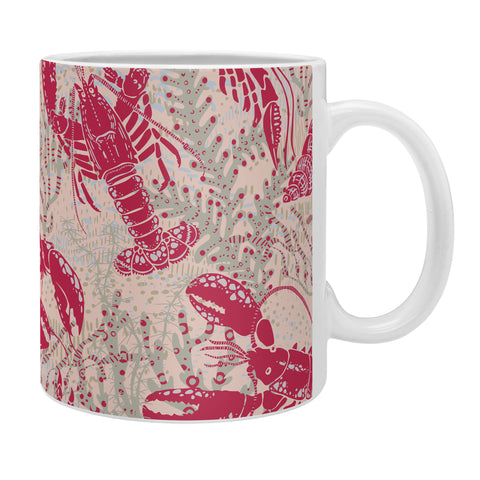 DESIGN dannick Red Lobster Viva Magenta Coffee Mug