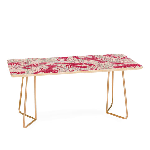 DESIGN d´annick Red Lobster Viva Magenta Coffee Table