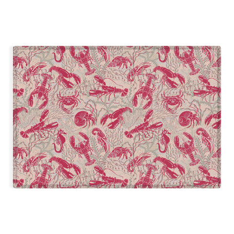 DESIGN dannick Red Lobster Viva Magenta Outdoor Rug
