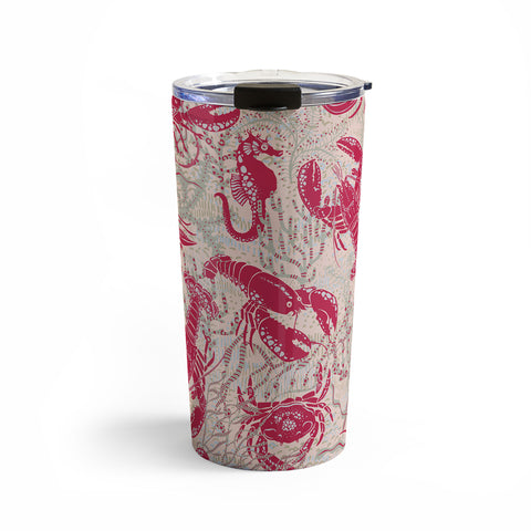 DESIGN dannick Red Lobster Viva Magenta Travel Mug