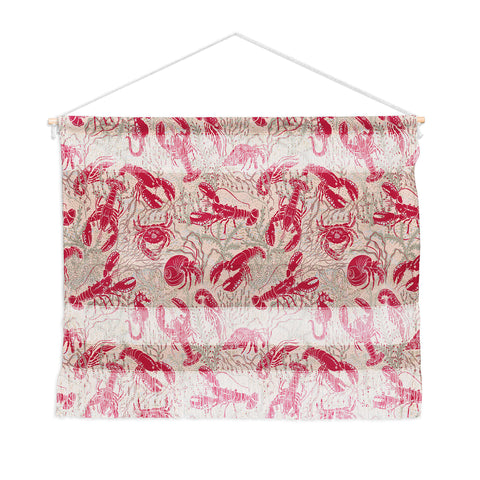 DESIGN dannick Red Lobster Viva Magenta Wall Hanging Landscape