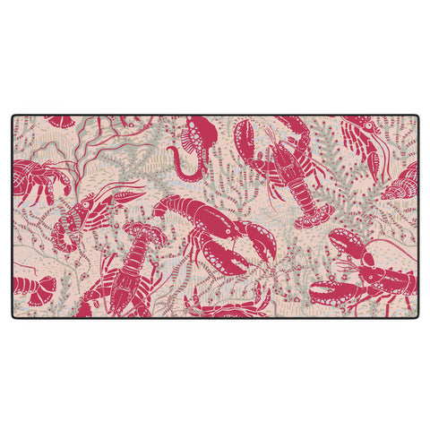 DESIGN dannick Red Lobster Viva Magenta Desk Mat